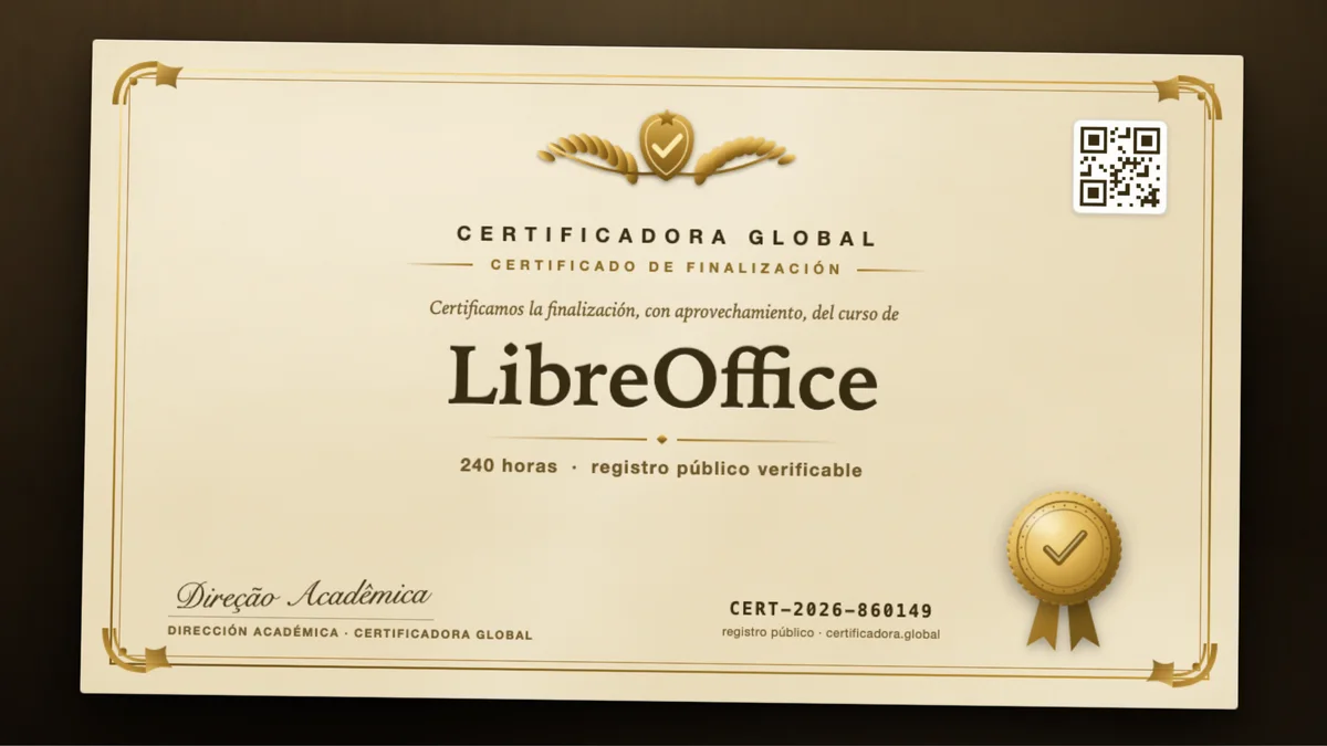 Portada del curso LibreOffice
