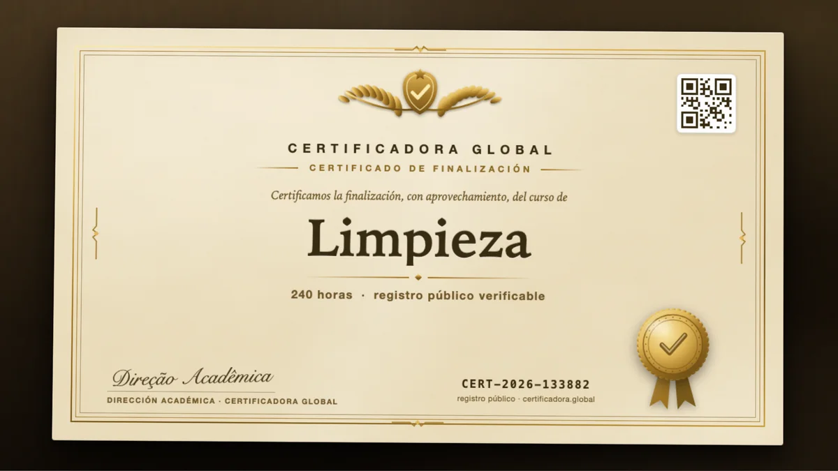 Portada del curso Limpieza