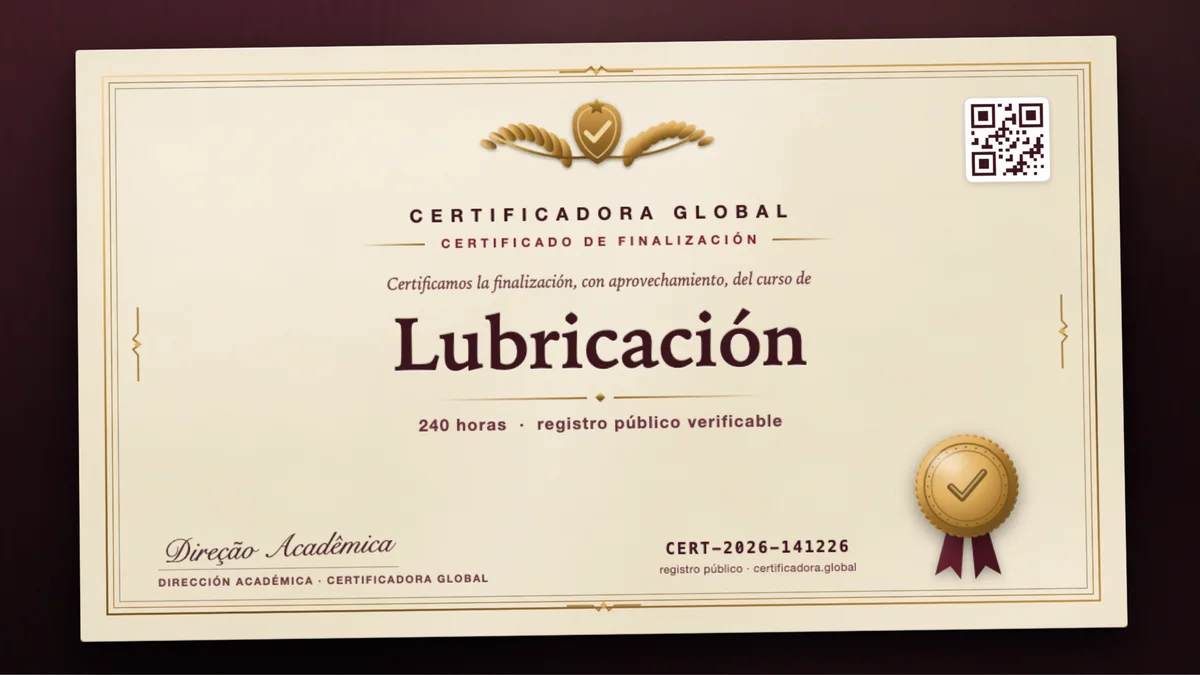 Portada del curso Lubricación