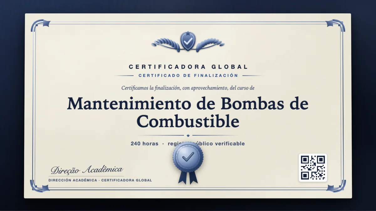 Portada del curso Mantenimiento de Bombas de Combustible