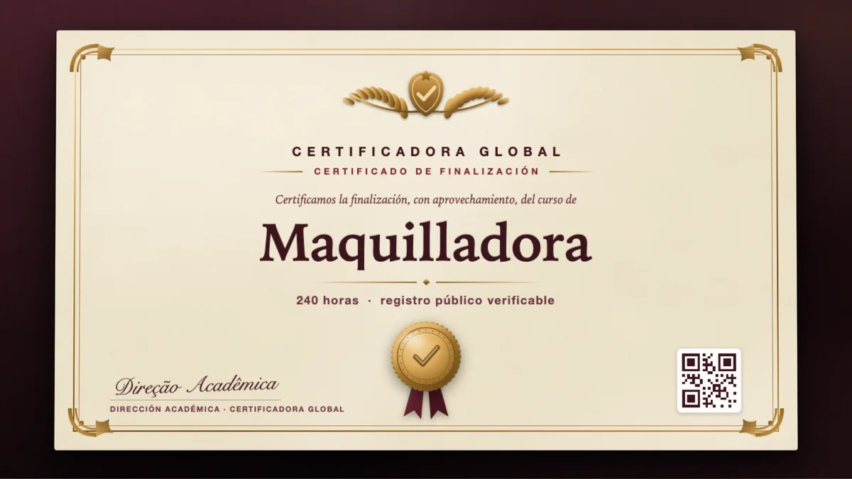 Portada del curso Maquilladora