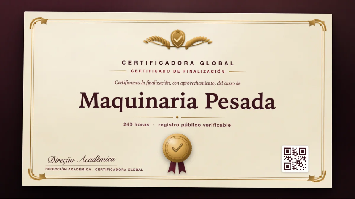 Portada del curso Maquinaria Pesada