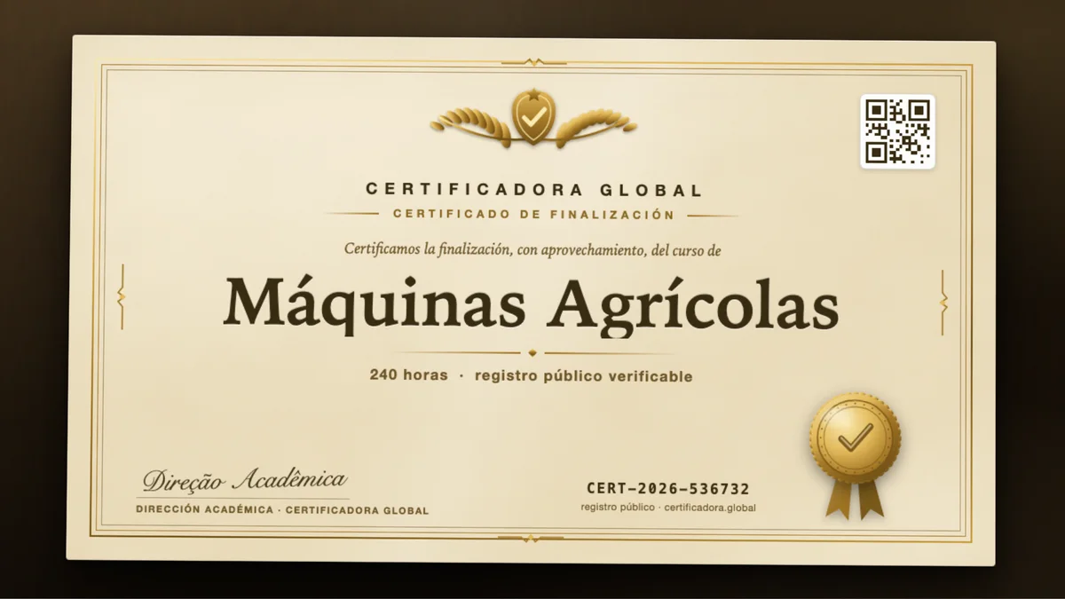 Portada del curso Máquinas Agrícolas