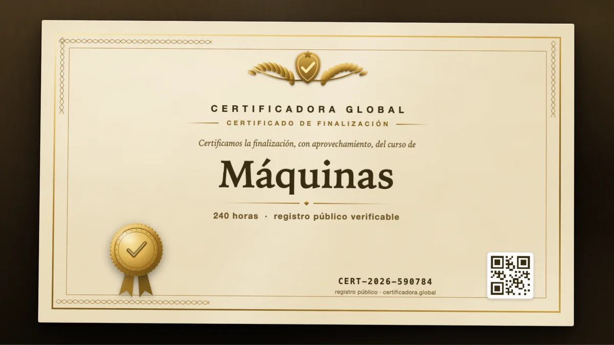 Portada del curso Máquinas