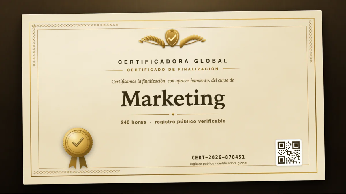 Portada del curso Marketing