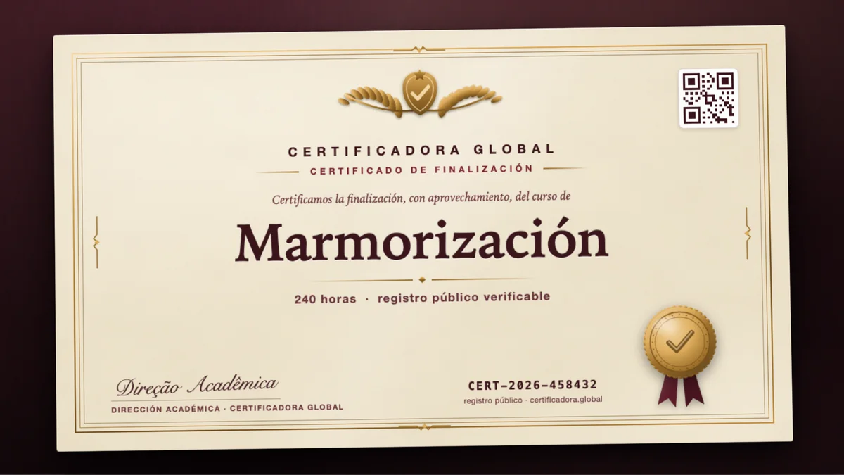 Portada del curso Marmorización