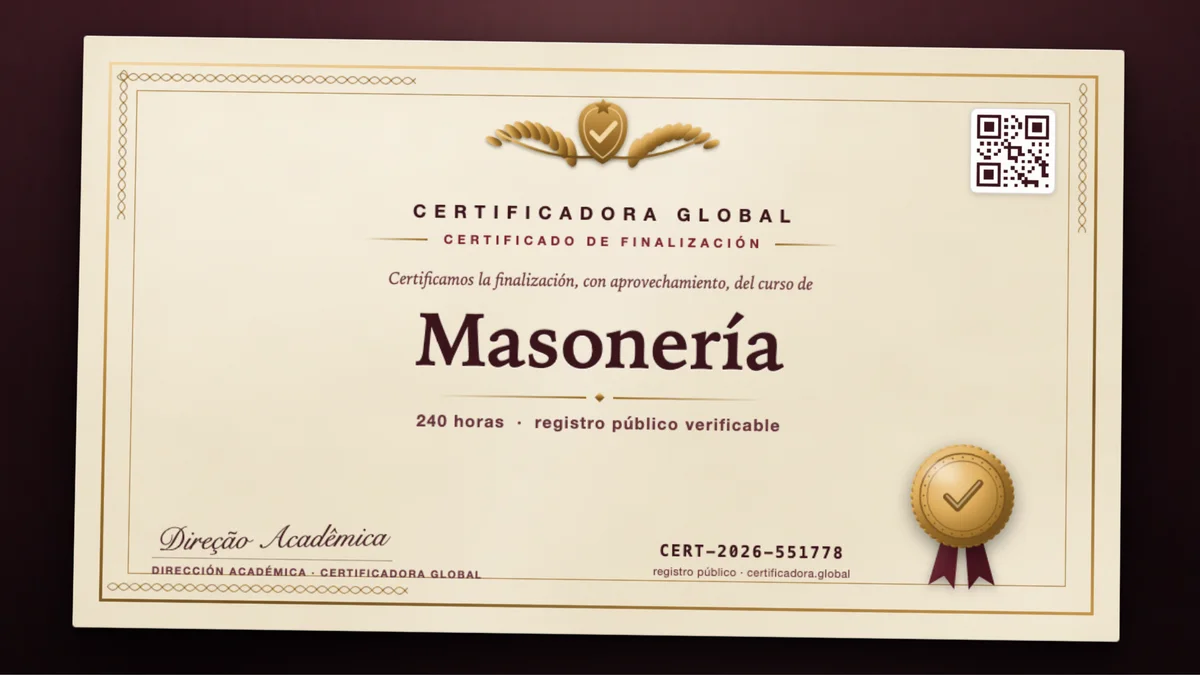 Portada del curso Masonería
