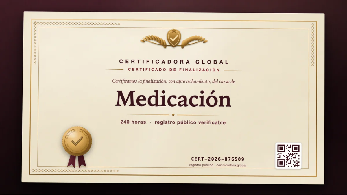 Portada del curso Medicación