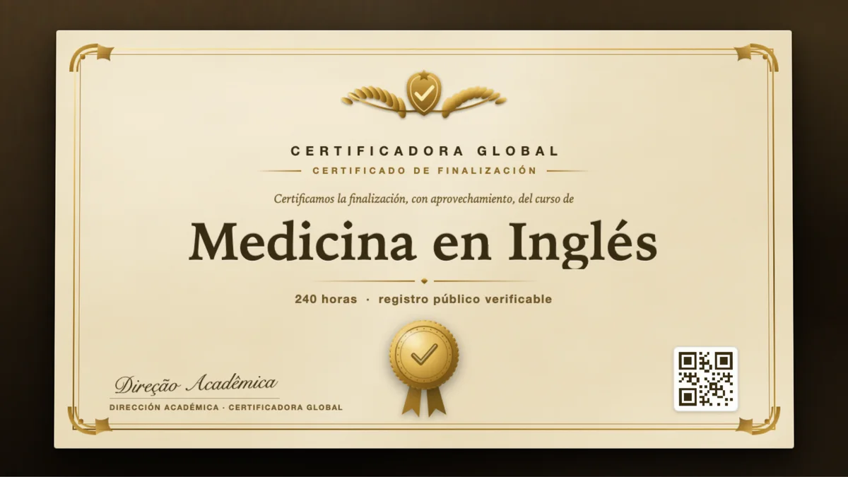 Portada del curso Medicina en Inglés