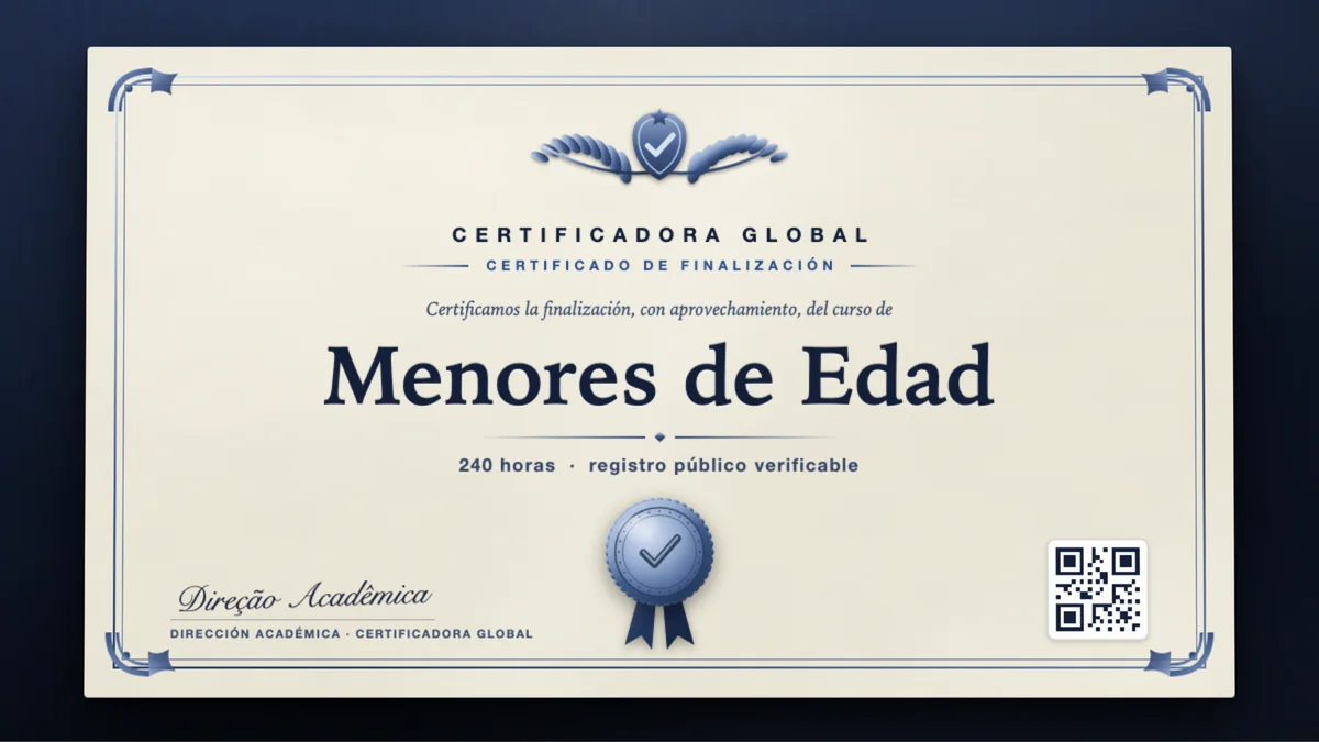 Portada del curso Menores de Edad