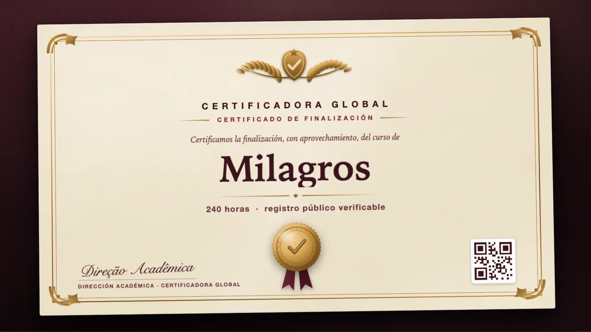 Portada del curso Milagros