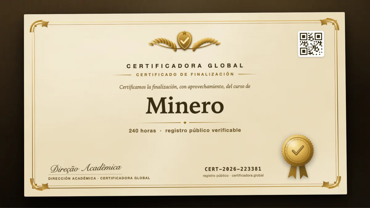 Portada del curso Minero