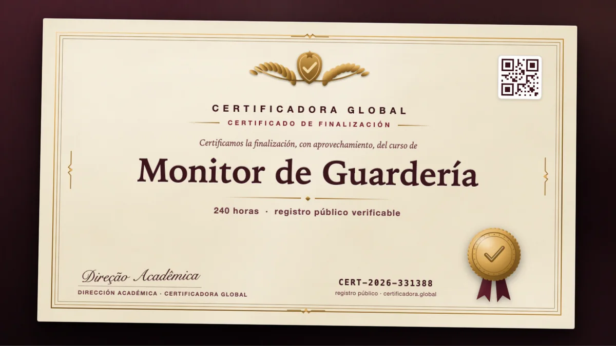Portada del curso Monitor de Guardería