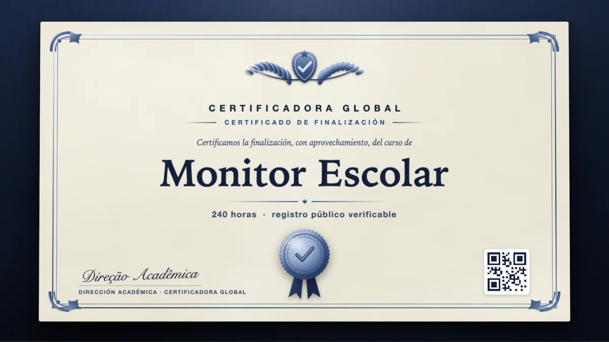 Portada del curso Monitor Escolar