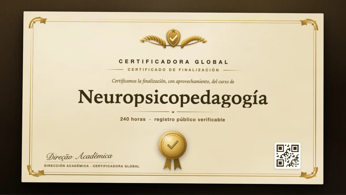 Portada del curso Neuropsicopedagogía