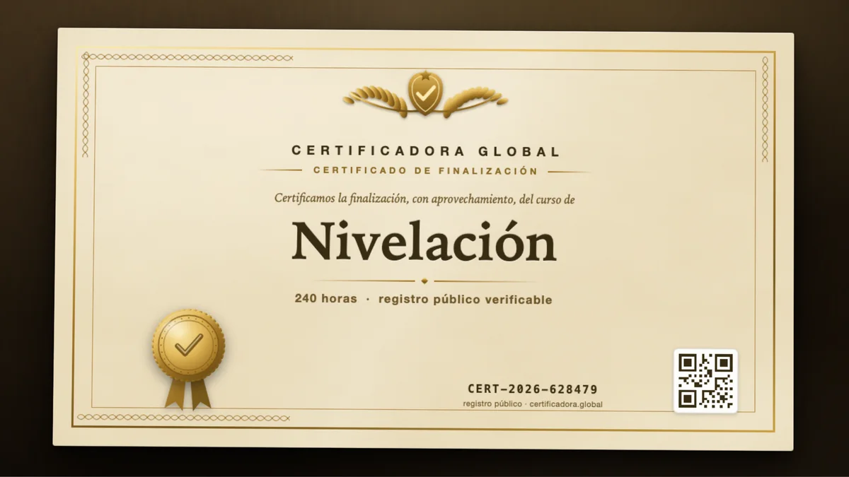 Portada del curso Nivelación