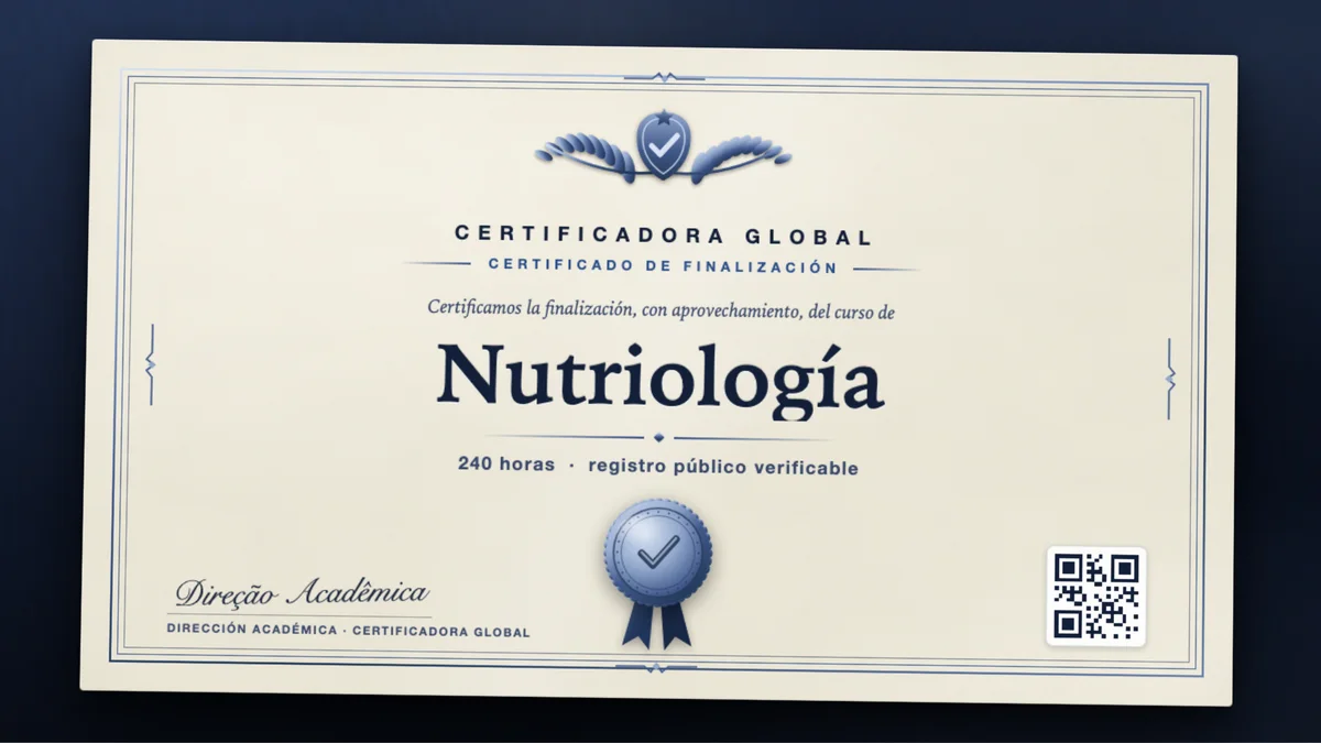 Portada del curso Nutriología