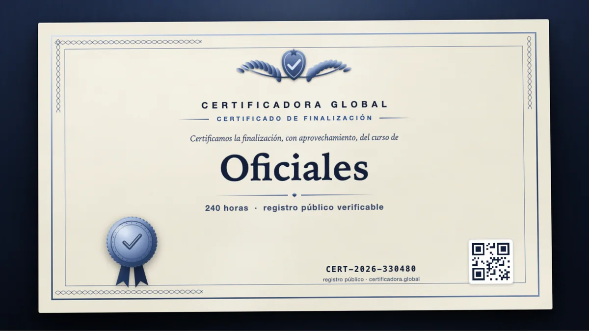 Portada del curso Oficiales