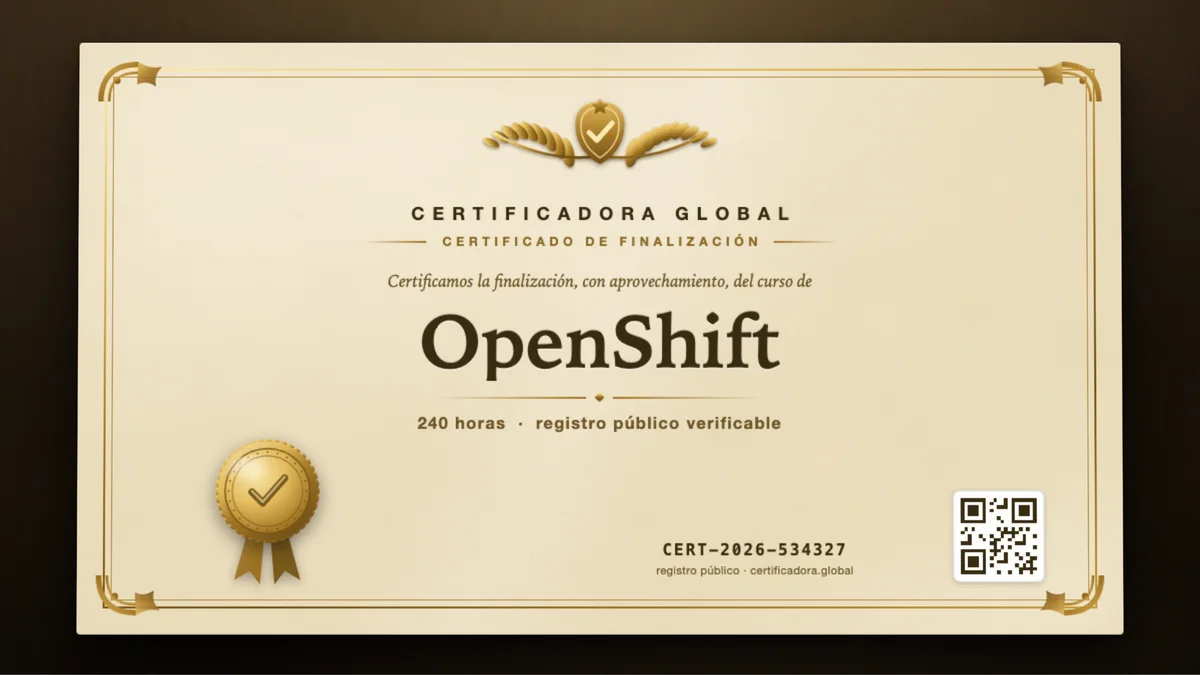 Portada del curso OpenShift