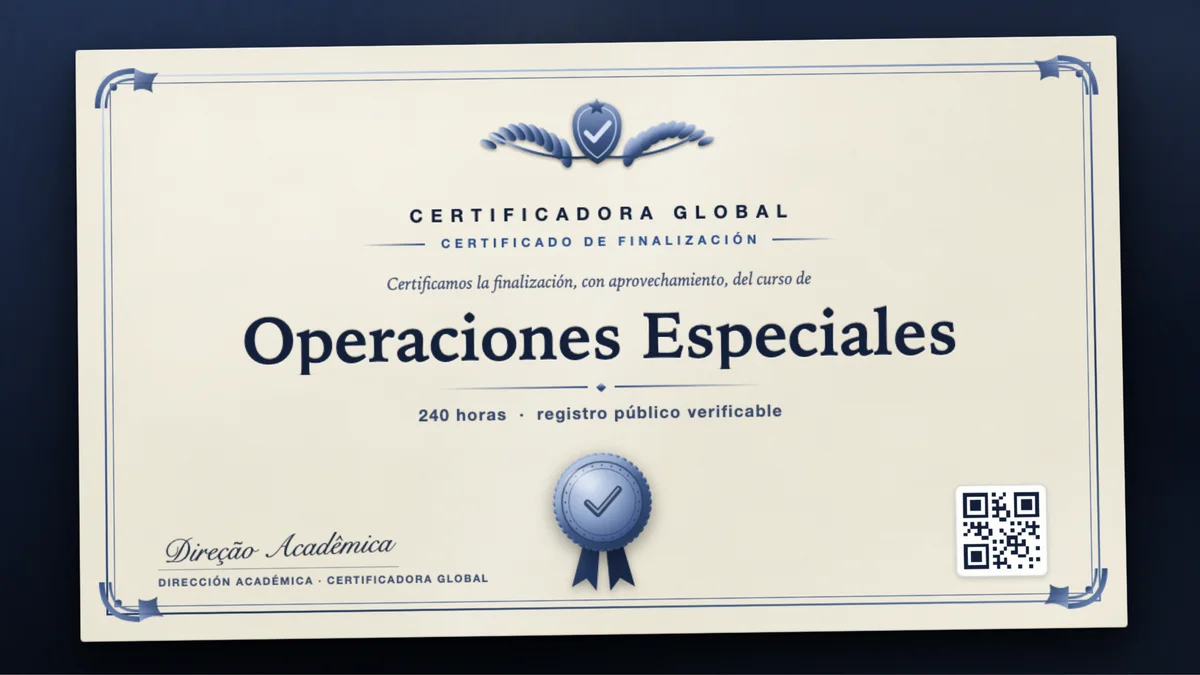 Portada del curso Operaciones Especiales