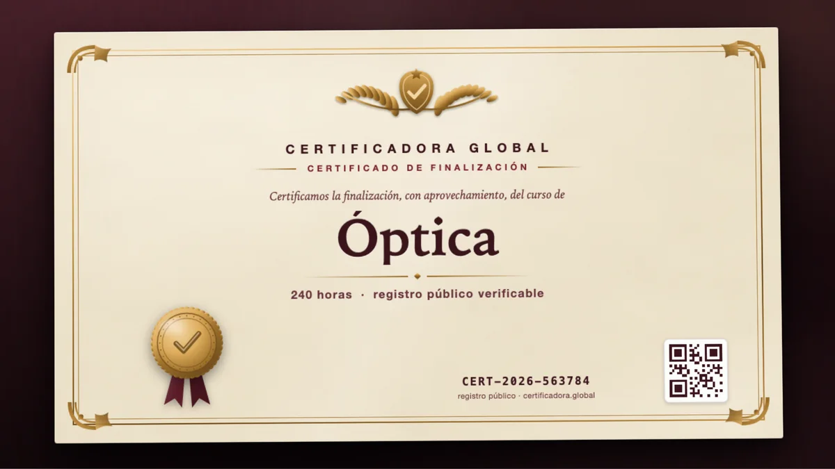 Portada del curso Óptica