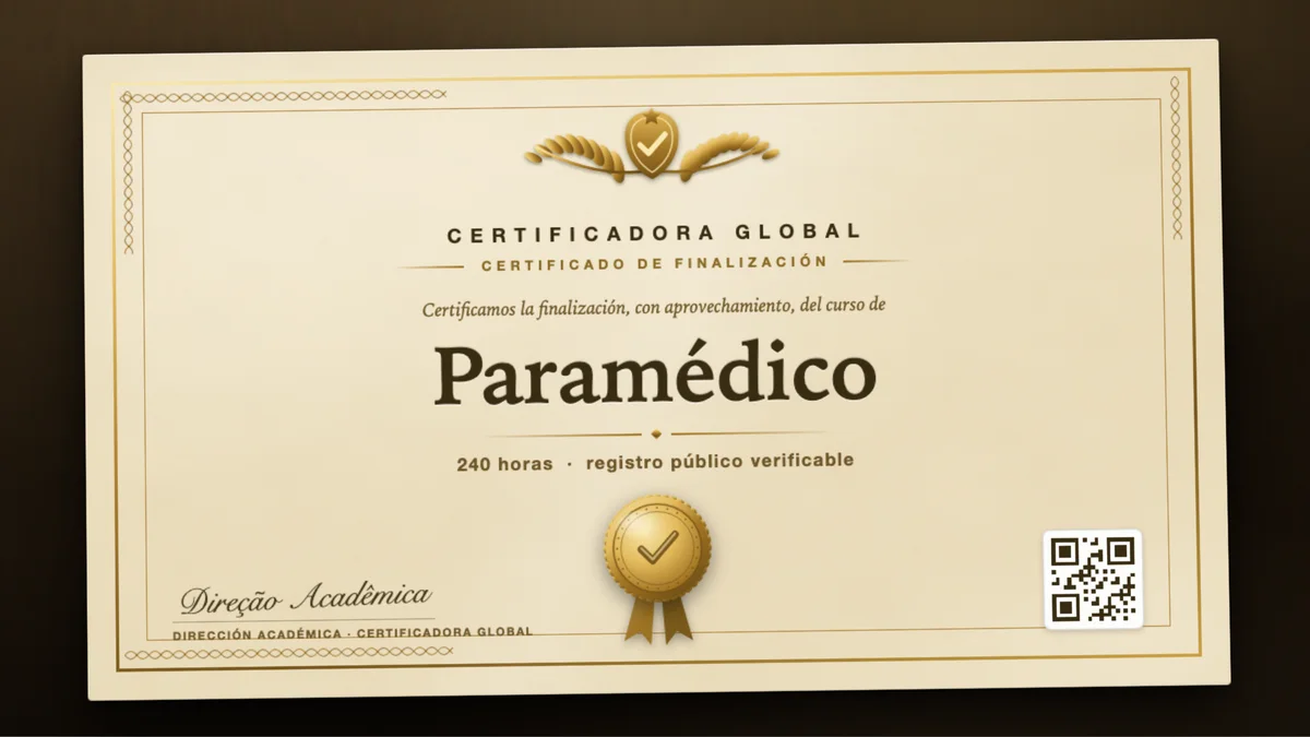 Portada del curso Paramédico