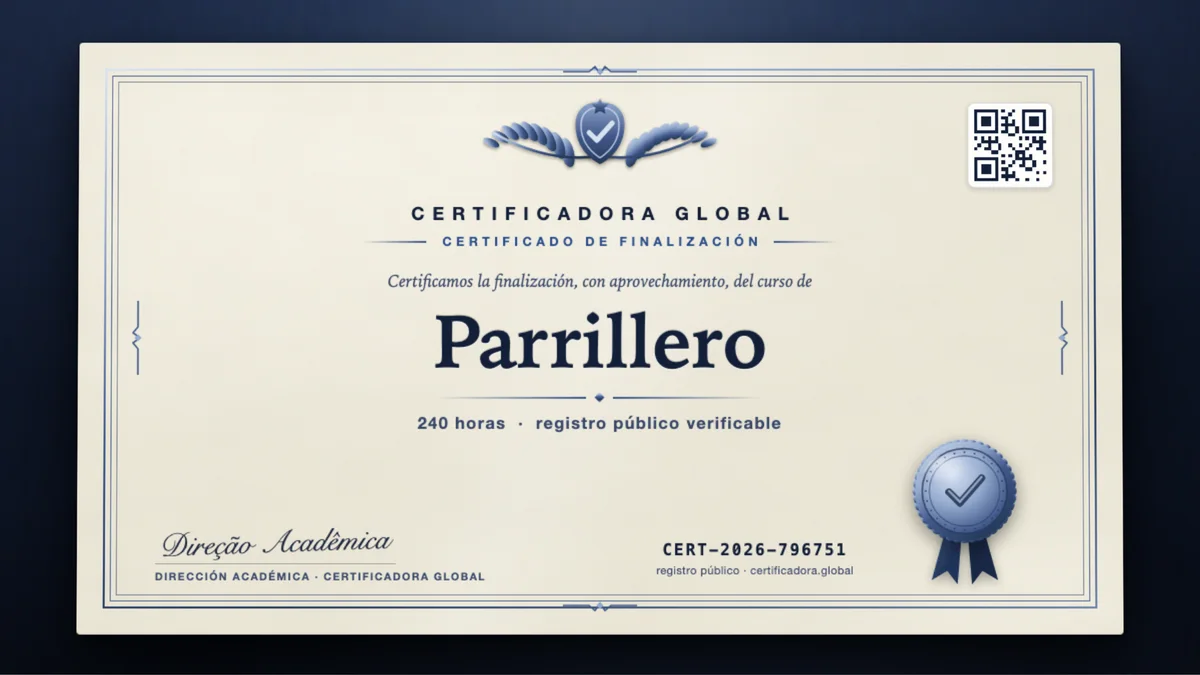 Portada del curso Parrillero