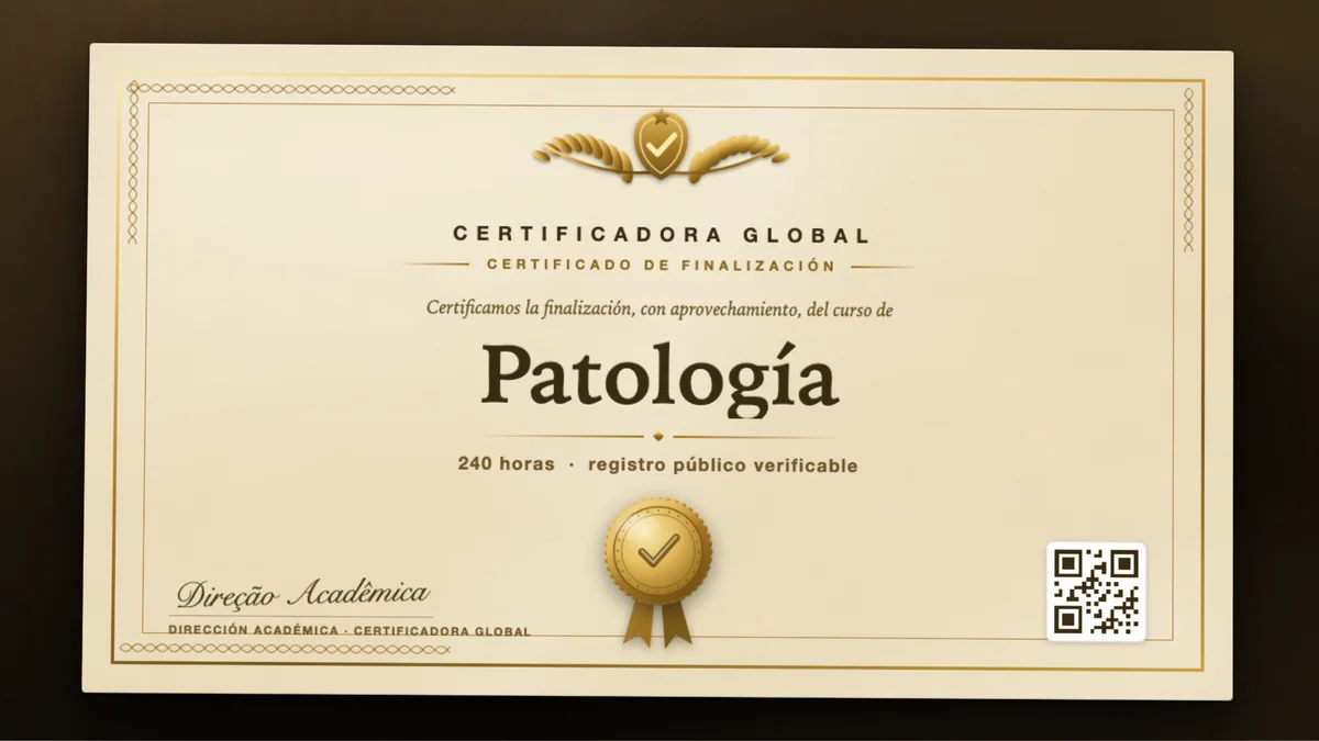 Portada del curso Patología