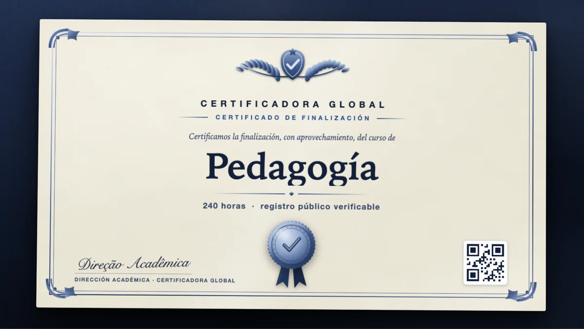 Portada del curso Pedagogía