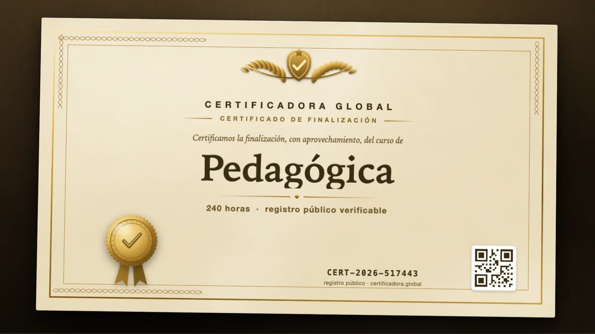 Portada del curso Pedagógica