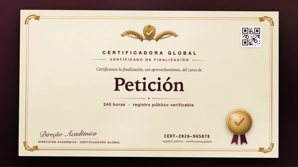 Portada del curso Petición