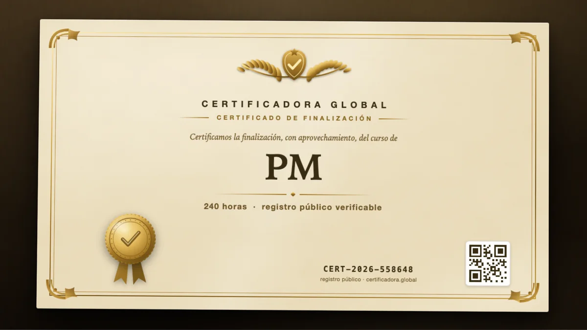 Portada del curso PM