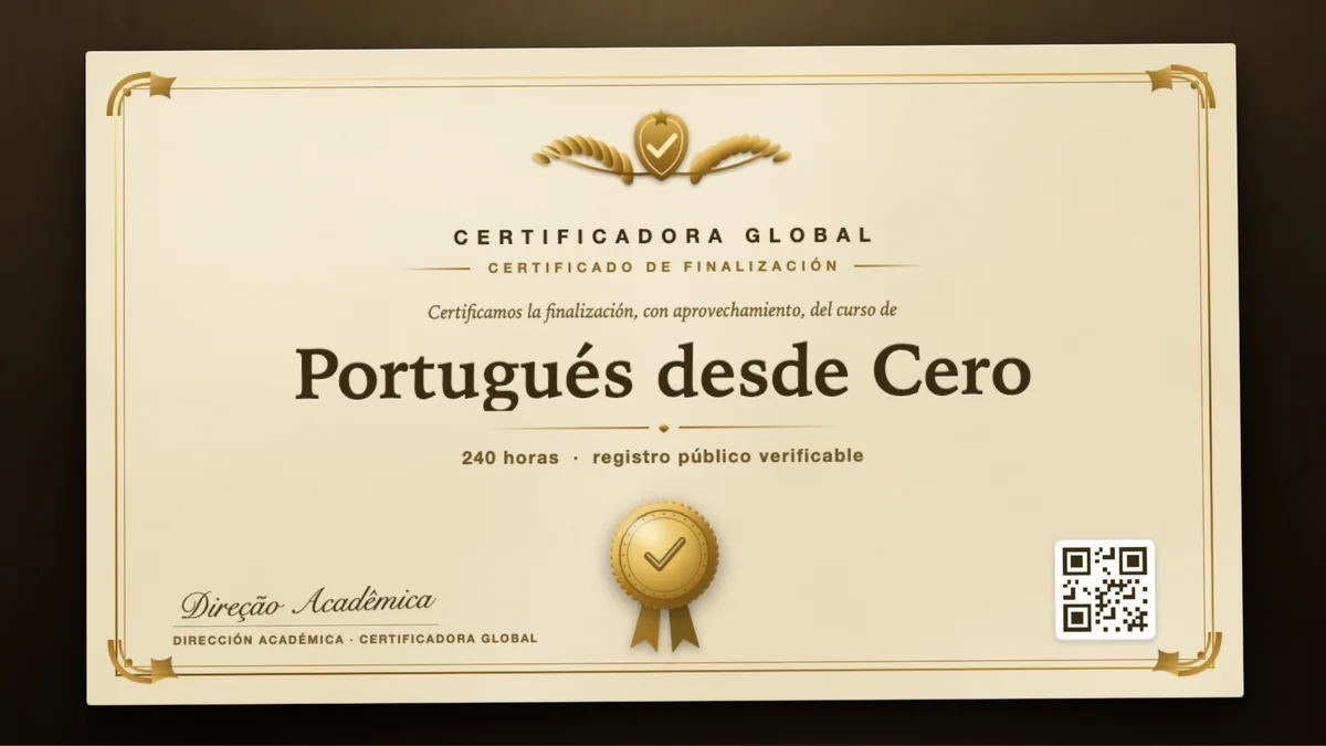 Portada del curso Portugués desde Cero