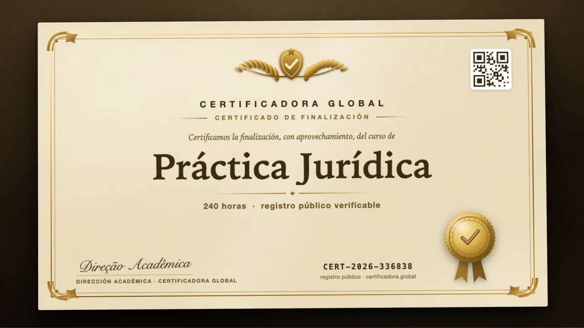 Portada del curso Práctica Jurídica