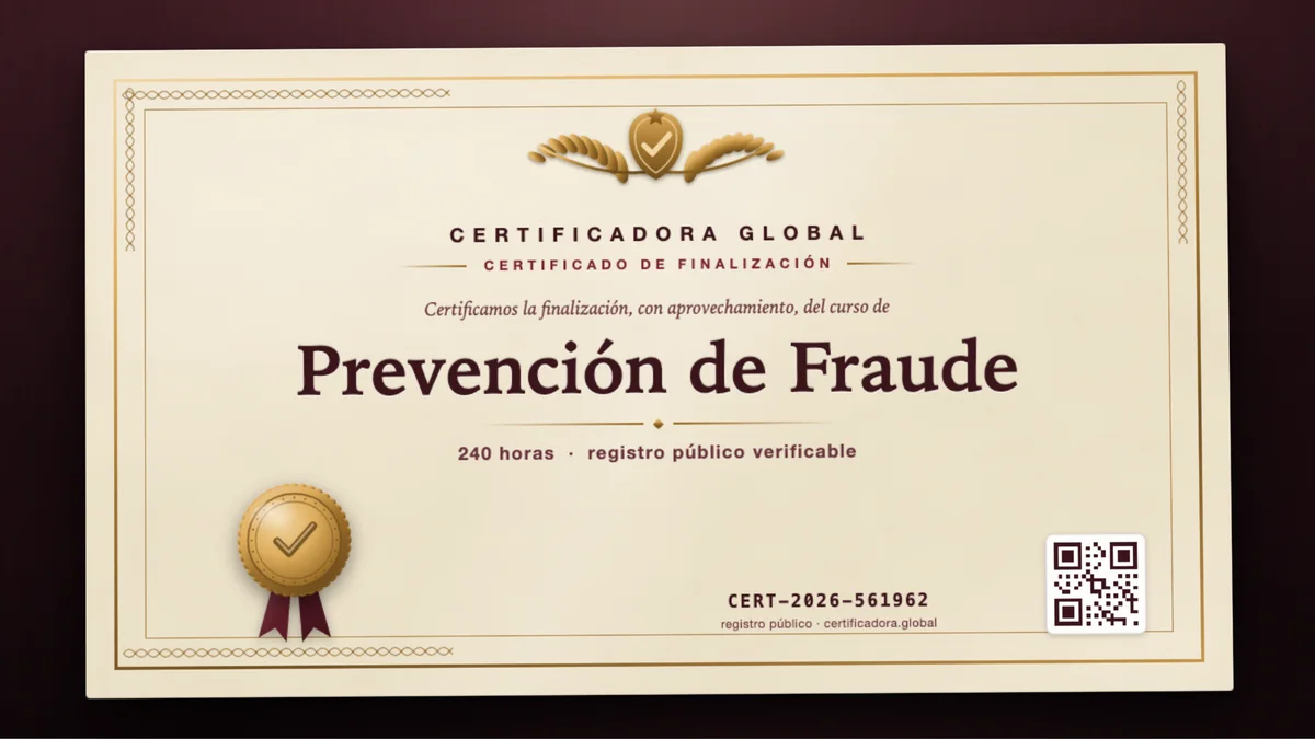 Portada del curso Prevención de Fraude