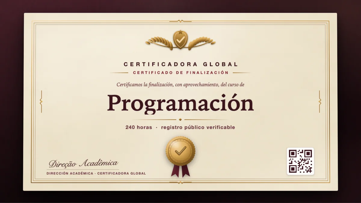 Portada del curso Programación