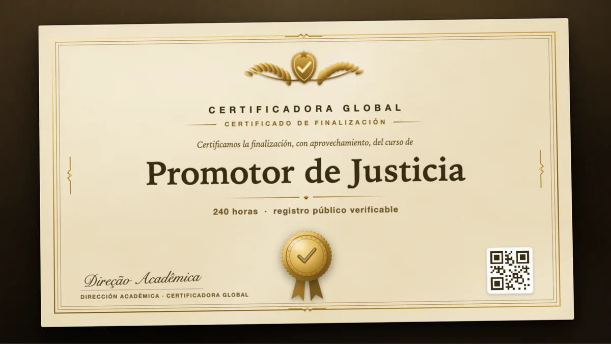Portada del curso Promotor de Justicia