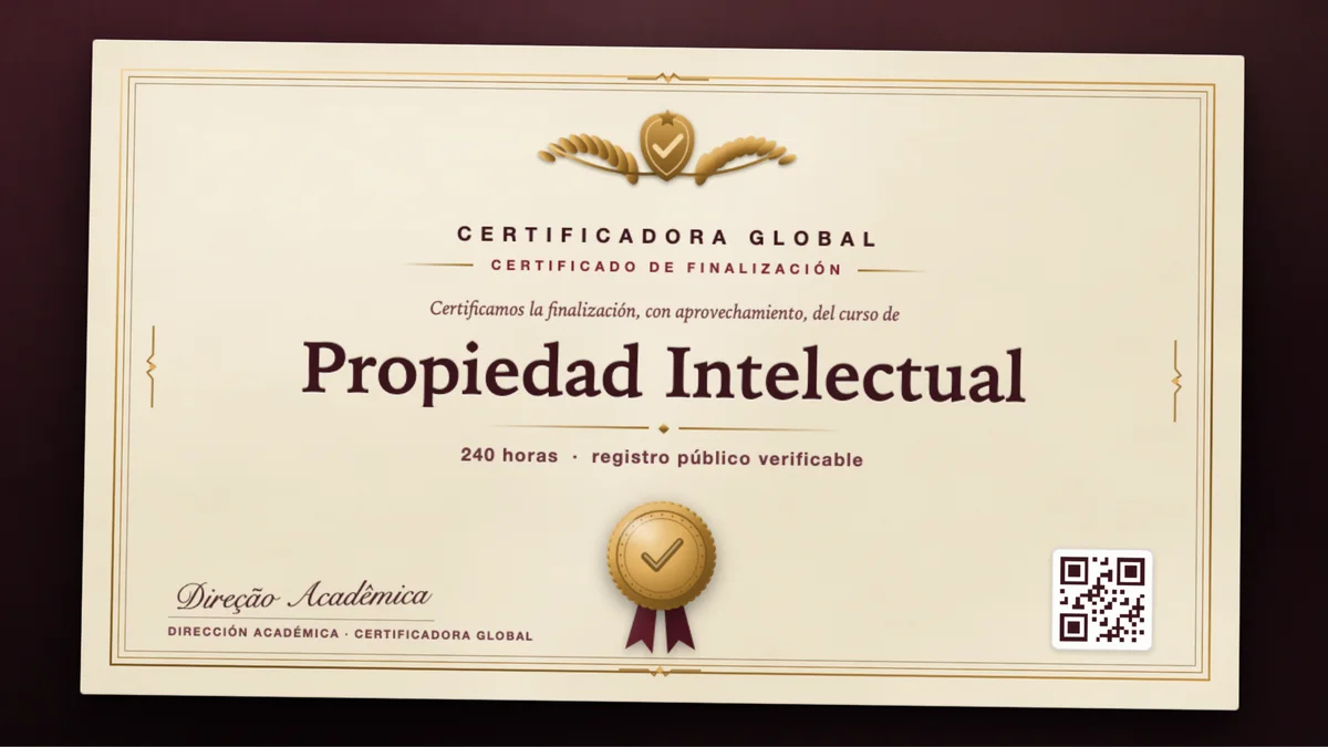 Portada del curso Propiedad Intelectual
