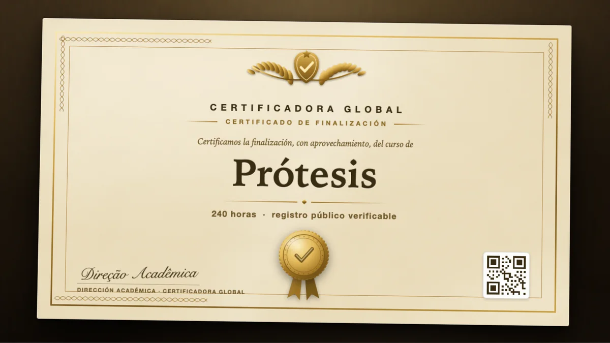 Portada del curso Prótesis