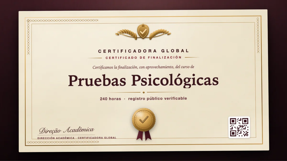 Portada del curso Pruebas Psicológicas