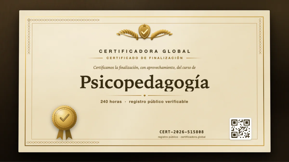 Portada del curso Psicopedagogía
