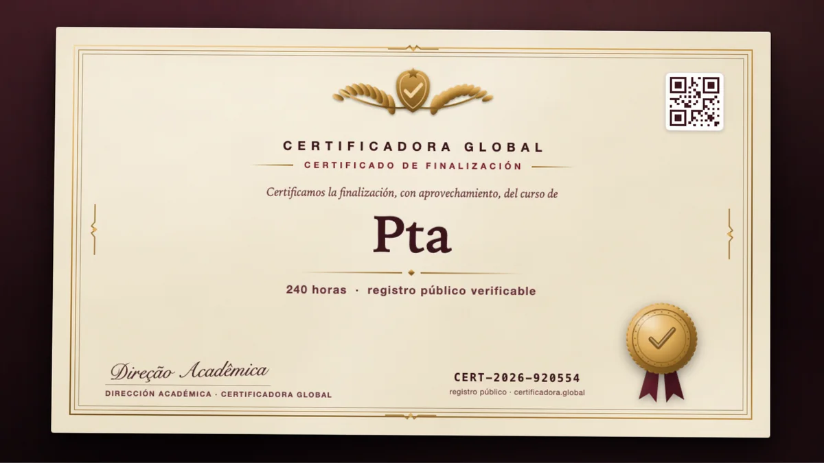 Portada del curso Pta