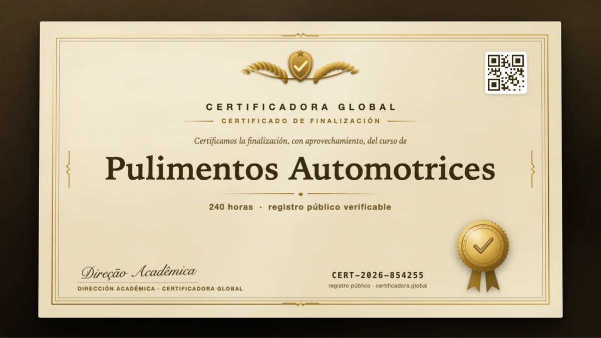 Portada del curso Pulimentos Automotrices