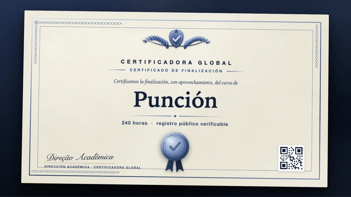 Portada del curso Punción