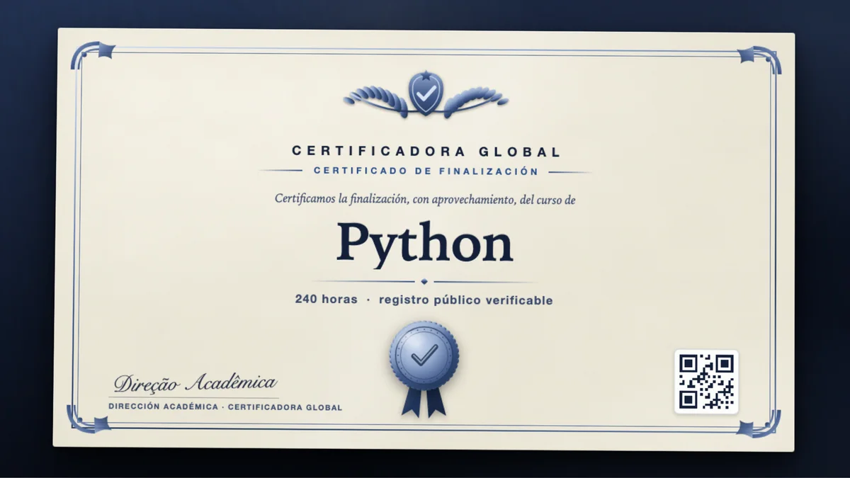 Portada del curso Python