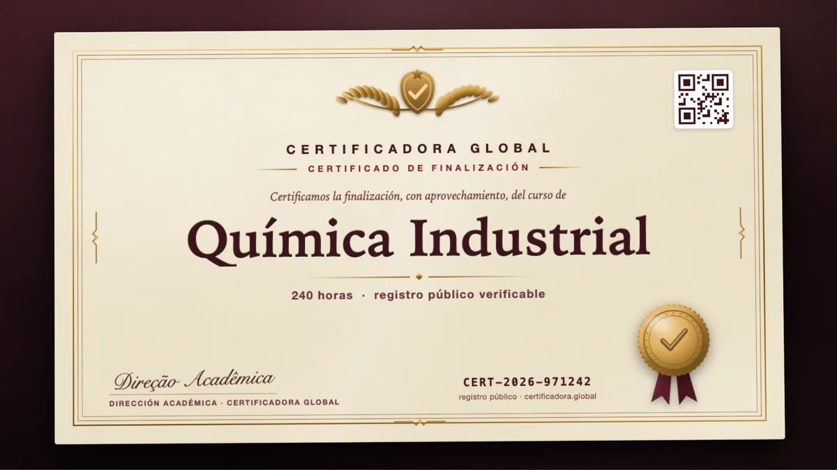 Portada del curso Química Industrial