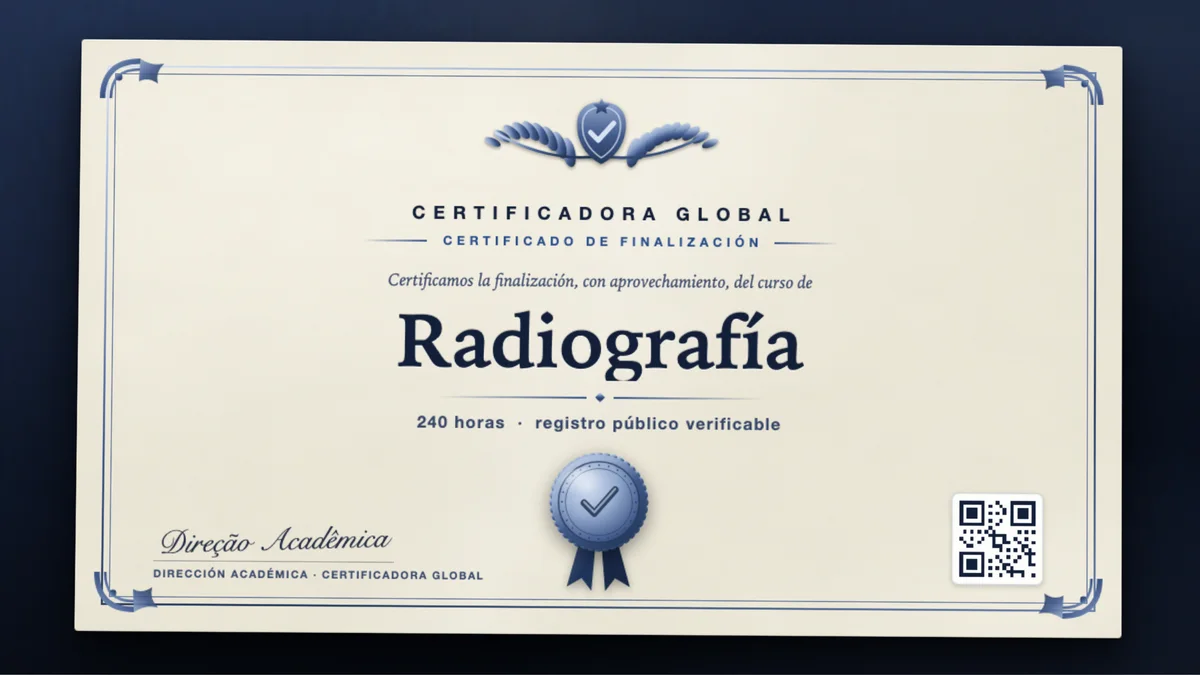 Portada del curso Radiografía