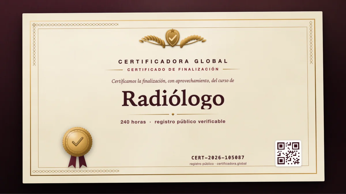 Portada del curso Radiólogo