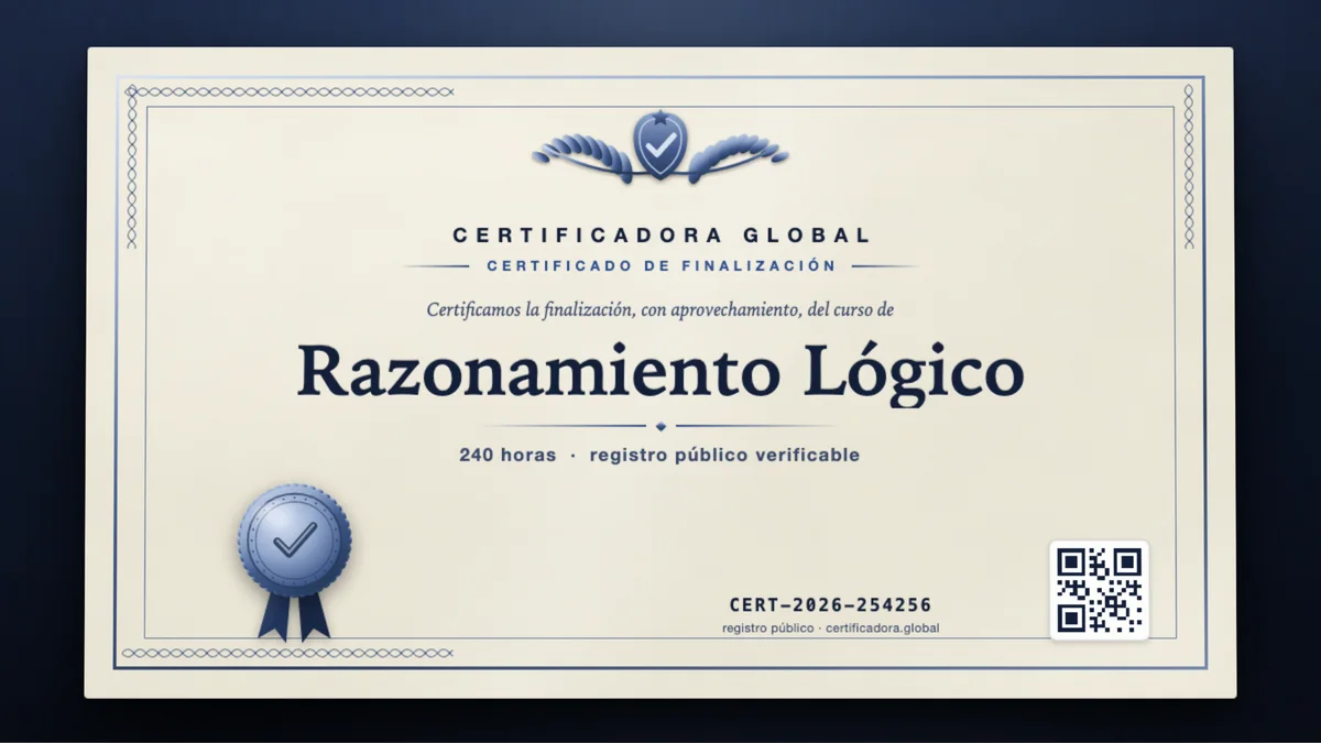 Portada del curso Razonamiento Lógico