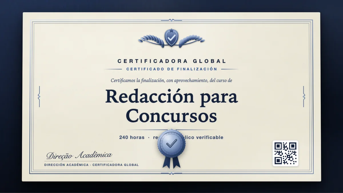 Portada del curso Redacción para Concursos